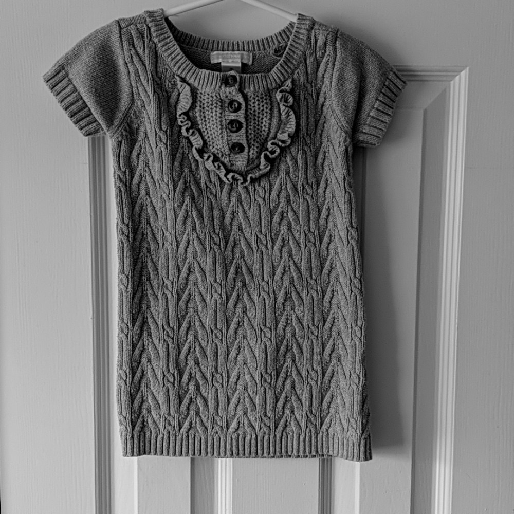 Grey sweater dress